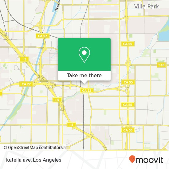 katella ave map