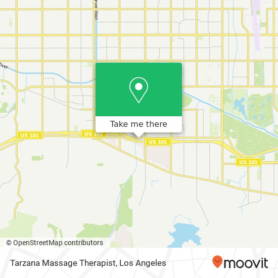 Mapa de Tarzana Massage Therapist