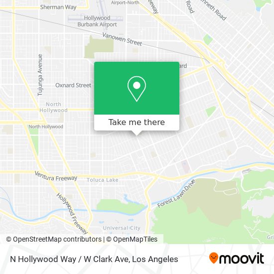 Mapa de N Hollywood Way / W Clark Ave