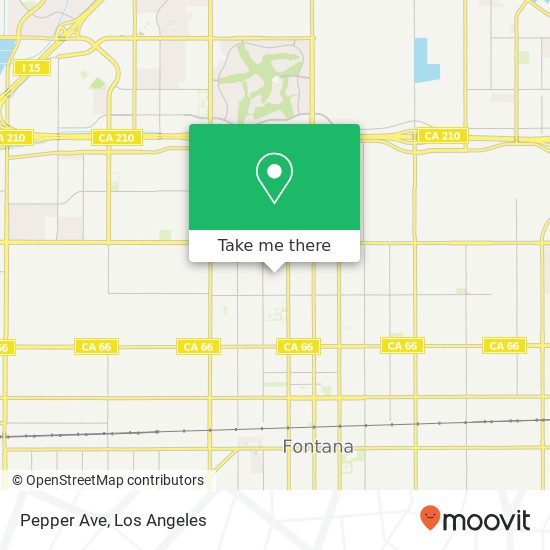 Pepper Ave map