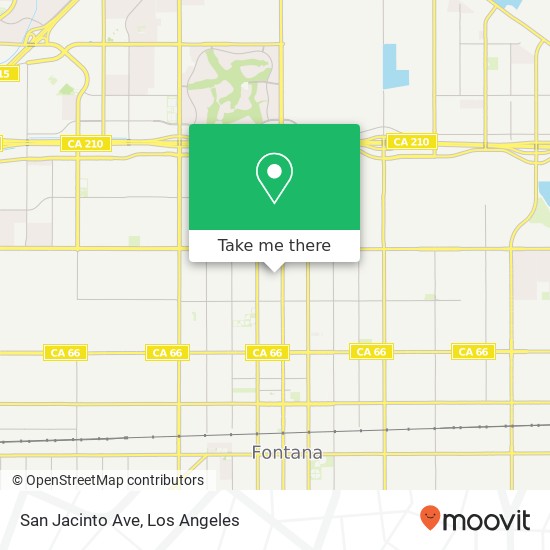 San Jacinto Ave map