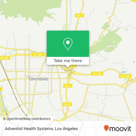 Mapa de Adventist Health Systems