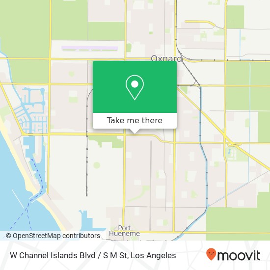 Mapa de W Channel Islands Blvd / S M St