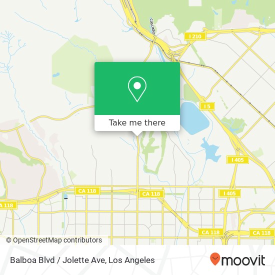 Balboa Blvd / Jolette Ave map