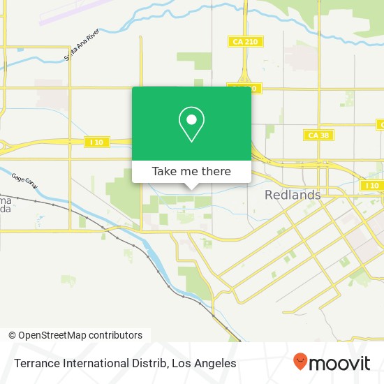 Mapa de Terrance International Distrib