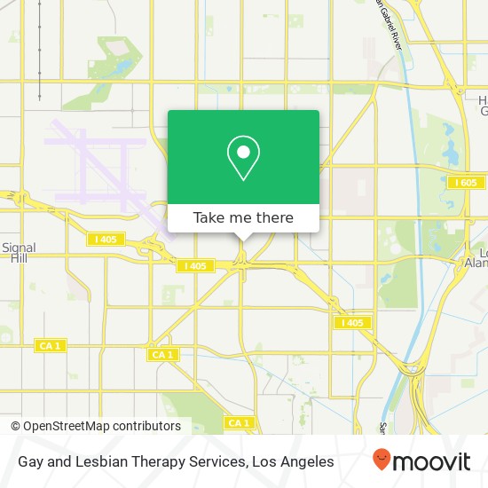 Gay and Lesbian Therapy Services map