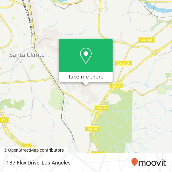 187 Flax Drive map
