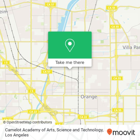 Mapa de Camelot Academy of Arts, Science and Technology