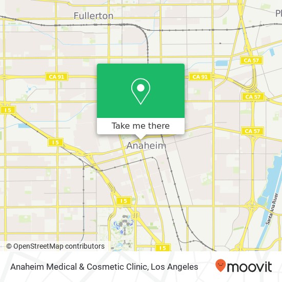 Mapa de Anaheim Medical & Cosmetic Clinic