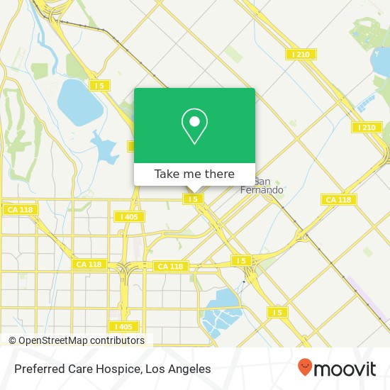 Preferred Care Hospice map