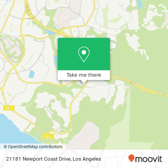 Mapa de 21181 Newport Coast Drive