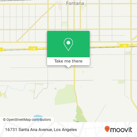 16731 Santa Ana Avenue map