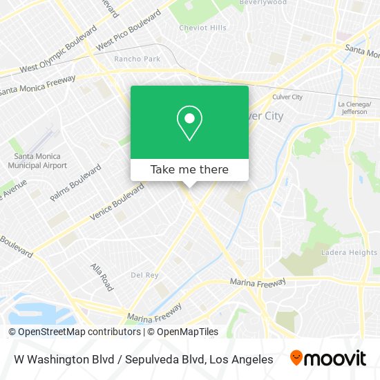 Mapa de W Washington Blvd / Sepulveda Blvd
