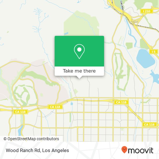 Mapa de Wood Ranch Rd