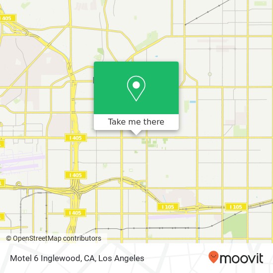 Motel 6 Inglewood, CA map