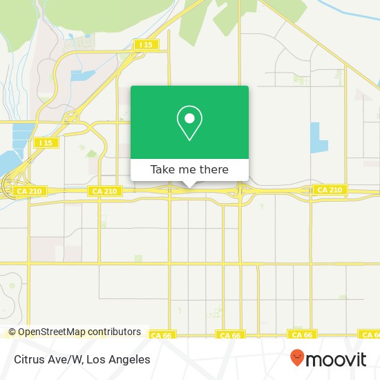 Citrus Ave/W map