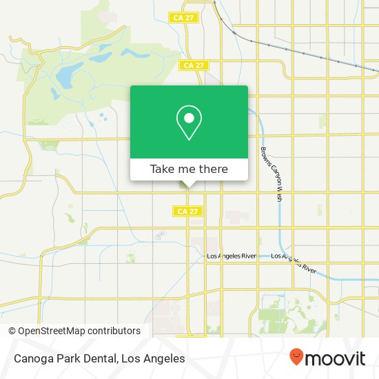 Canoga Park Dental map