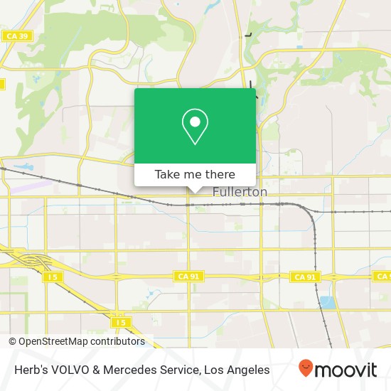 Herb's VOLVO & Mercedes Service map