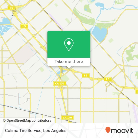 Colima Tire Service map