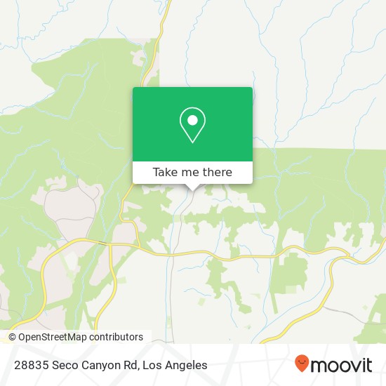 28835 Seco Canyon Rd map