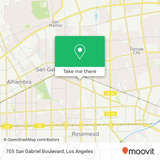 705 San Gabriel Boulevard map