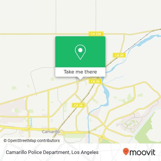 Camarillo Police Department map