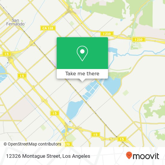 Mapa de 12326 Montague Street