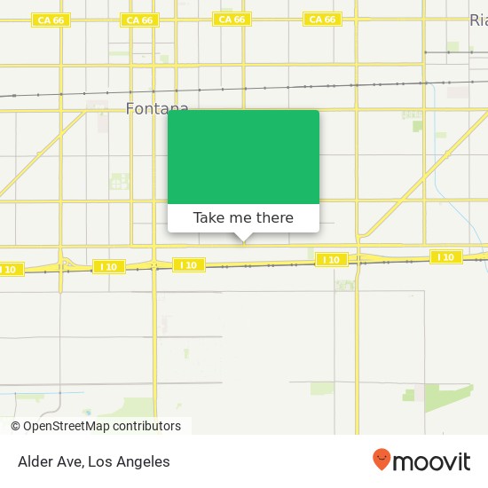 Alder Ave map