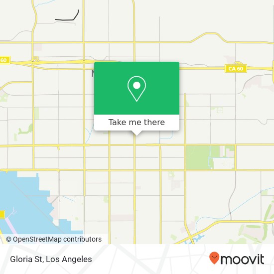 Gloria St map