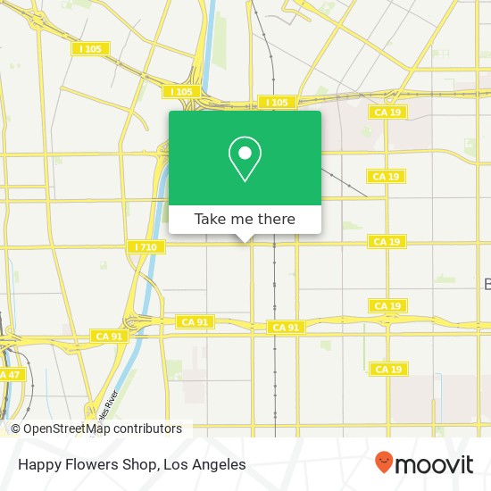 Mapa de Happy Flowers Shop