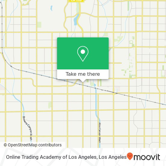 Online Trading Academy of Los Angeles map