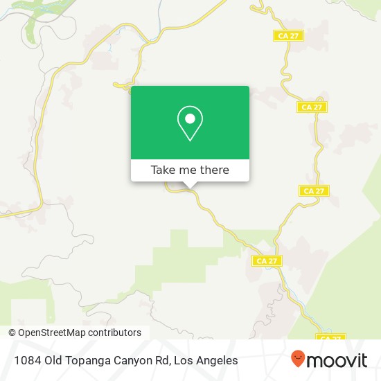 1084 Old Topanga Canyon Rd map