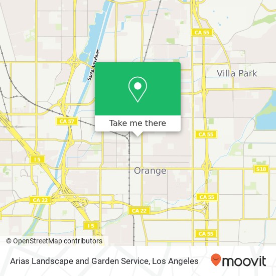 Arias Landscape and Garden Service map