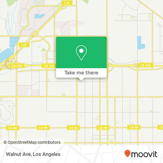 Walnut Ave map
