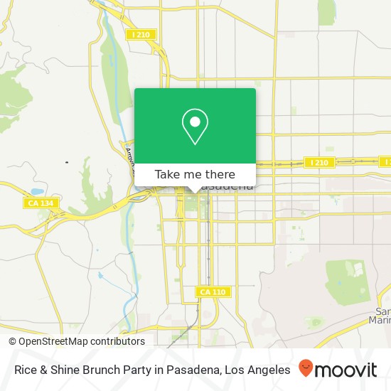Rice & Shine Brunch Party in Pasadena map