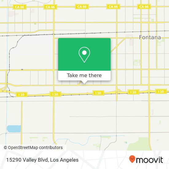 Mapa de 15290 Valley Blvd