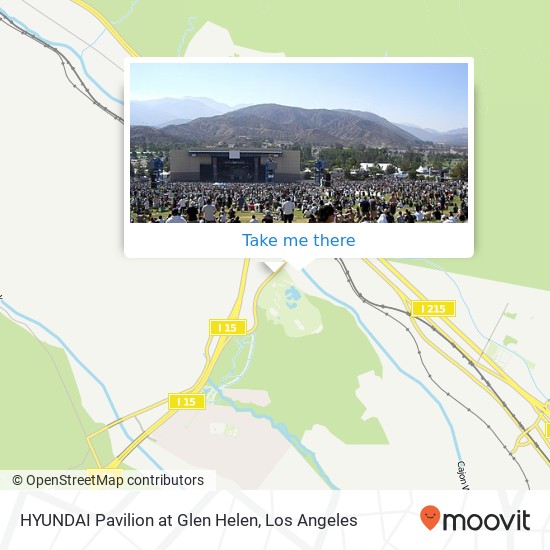 Mapa de HYUNDAI Pavilion at Glen Helen