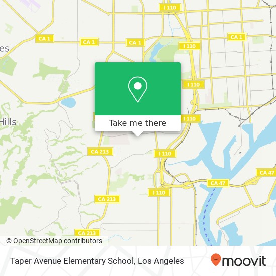 Mapa de Taper Avenue Elementary School