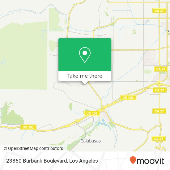 23860 Burbank Boulevard map