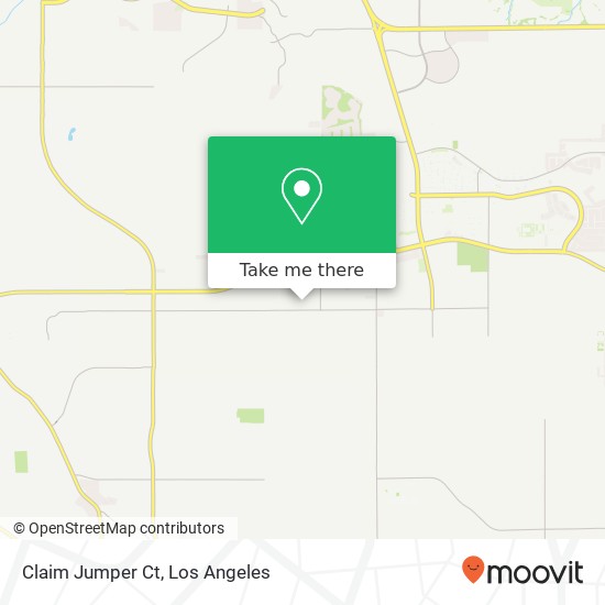 Mapa de Claim Jumper Ct