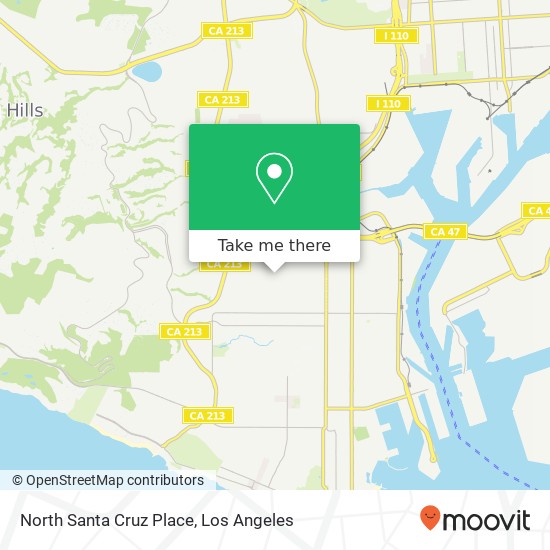 North Santa Cruz Place map