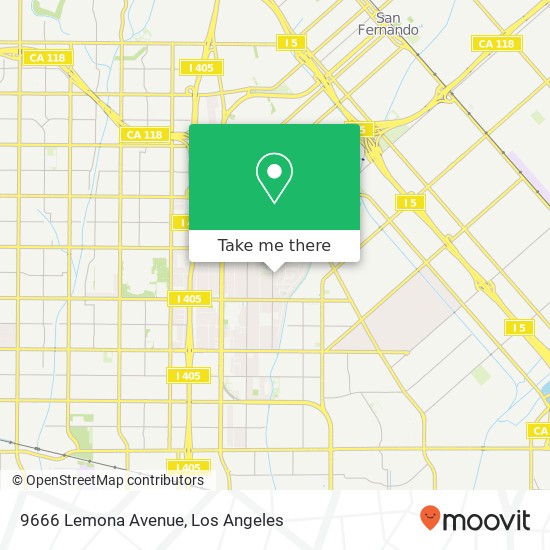 9666 Lemona Avenue map