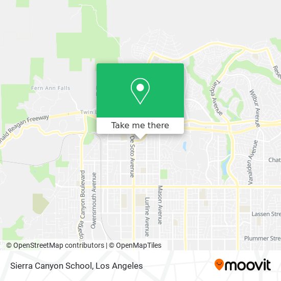 Mapa de Sierra Canyon School