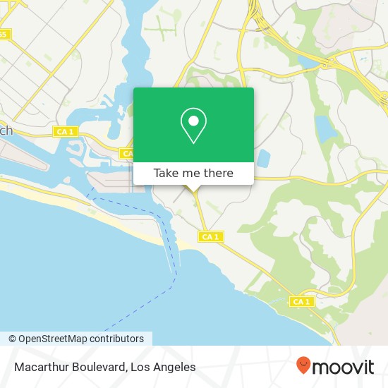 Mapa de Macarthur Boulevard