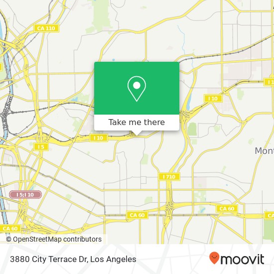 3880 City Terrace Dr map