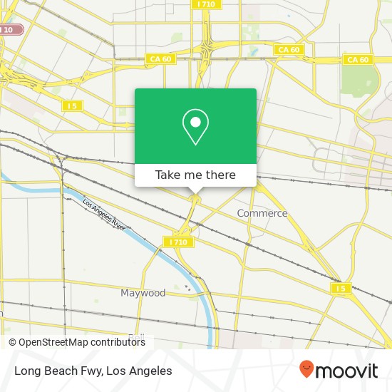 Mapa de Long Beach Fwy