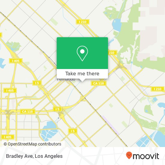 Mapa de Bradley Ave
