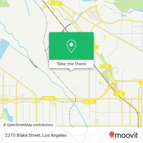 2270 Blake Street map