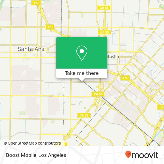 Mapa de Boost Mobile