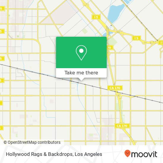 Hollywood Rags & Backdrops map